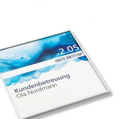 Tuerschild Tenuis 150 mm  Aluminium Acryl